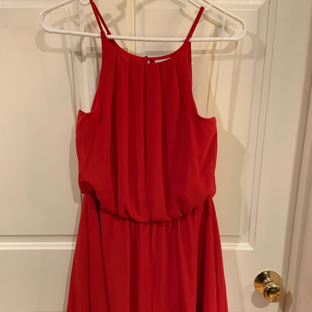 Francesca’s Red Halter Dress NWT